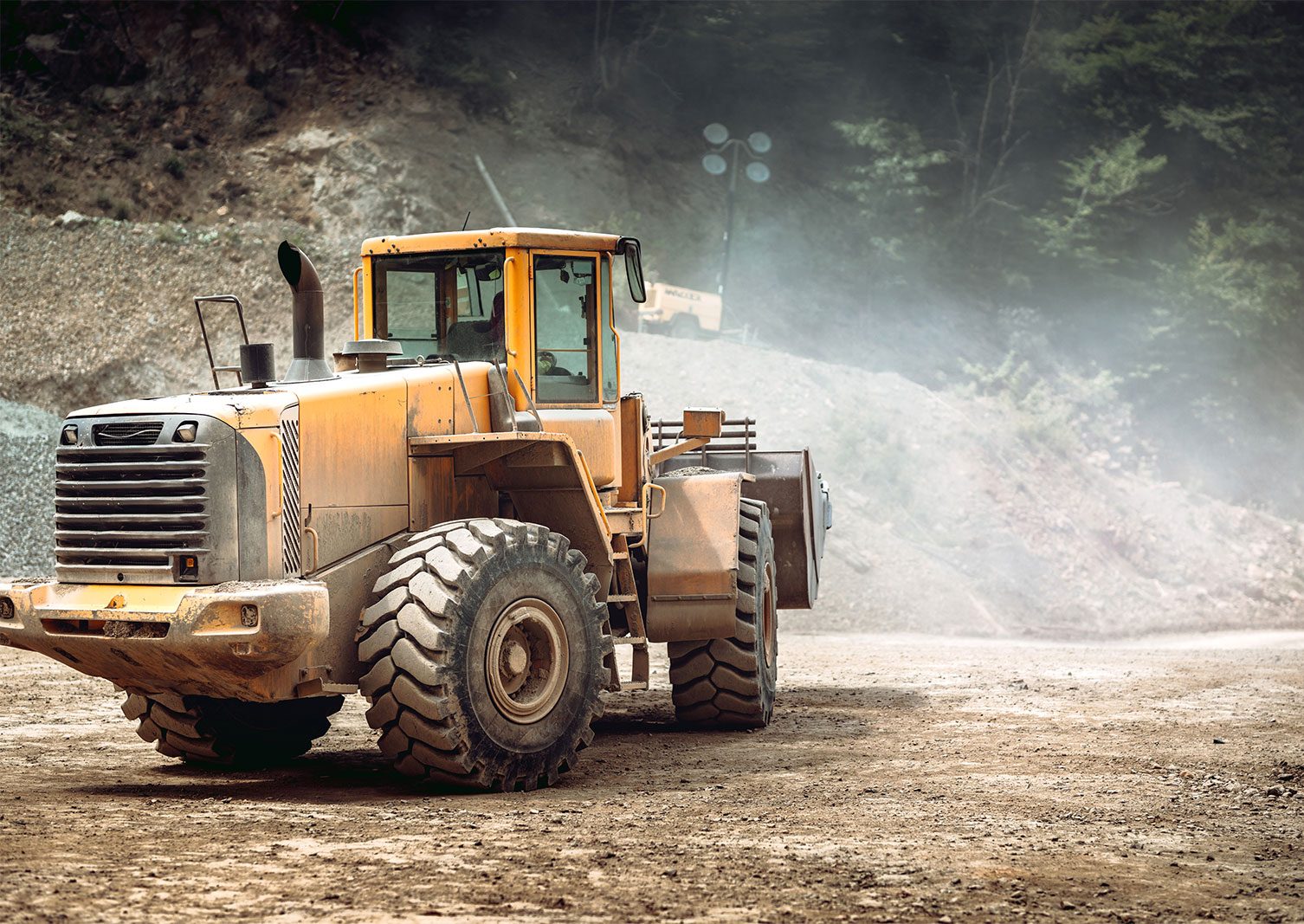 Bulldozer sur pneus